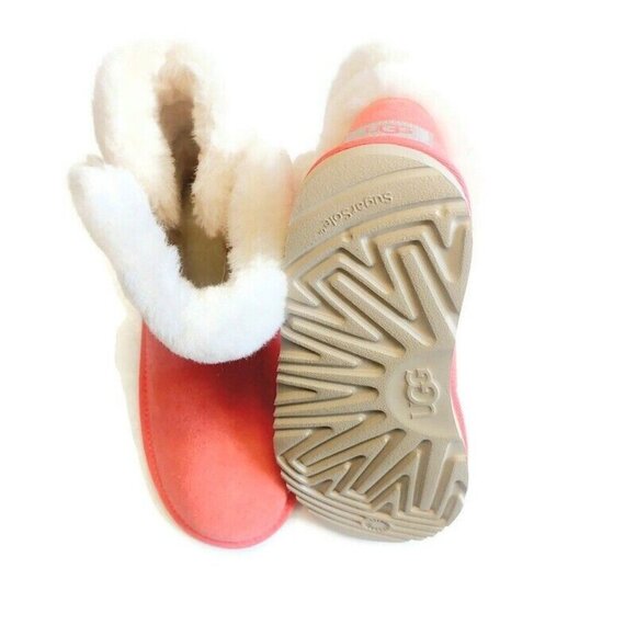 UGG Saniya Shearling Fashion Boots Kids Size 4 Womens Size 5 Punch Pink 1153637K - Picture 7 of 8